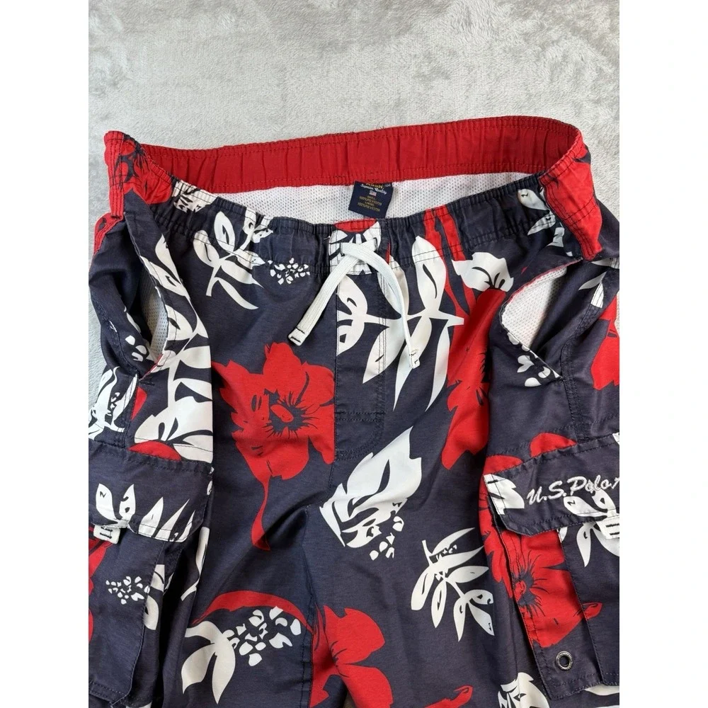 Polo Ralph Lauren Swim Shorts Men's Medium Hawaiian Preppy Shorts Surfing‎ Lined
